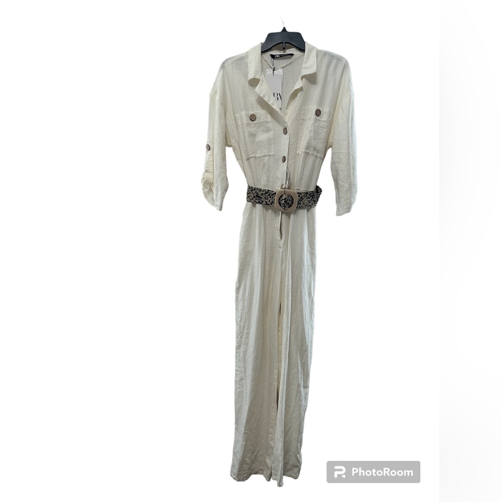 Zara white jumpsuit | Size Medium